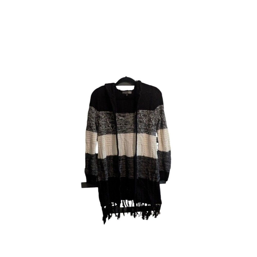 Almost Famous Women's Striped Fringe Cardigan